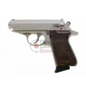 Walther PPK/S Stainless Wood Grip - 3.3" .380 ACP