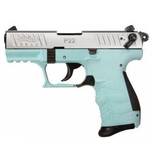 Walther P22Q Angel Blue - 3.42" .22LR
