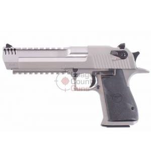 Magnum Research Desert Eagle 6" .50 AE - Stainless Rail w/ Muzzle Brake