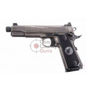 Nighthawk Custom AAC 1911 5" .45 - Silver Patriot & Crusade Cross/Shield