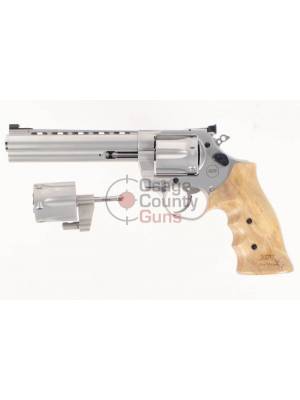Nighthawk Korth Mongoose Silver - 6" .357 Mag w/ 9mm Cylinder