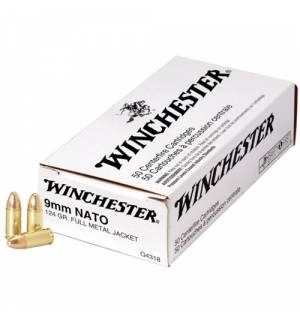 Winchester USA 9mm 124gr FMJ - 50rd