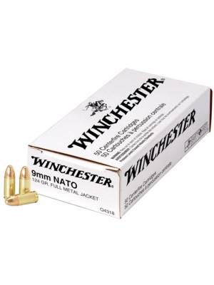 Winchester USA 9mm 124gr FMJ - 50rd