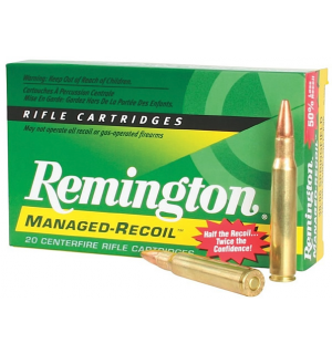 Remington Ammo Managed Recoil, 125gr, 30-06 SPRG, 20rd