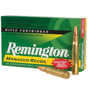 Remington Ammo Managed Recoil, 140gr, 7mm Rem Mag, 20rd