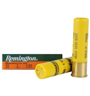 Remington Ammo Wingmaster HD, 3", 1-1/4oz, 6 Shot, 20ga, 5rd