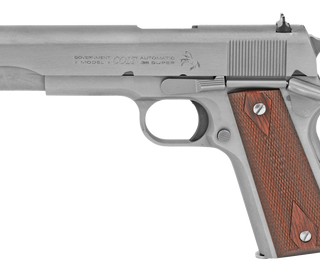 Colt Firearms 1911 Government Stainless .38 Super 5" Barrel 9-Rounds