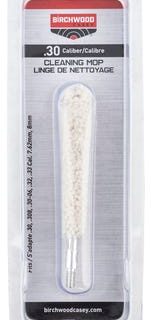 Birchwood Casey Cleaning Mop White .30 Caliber