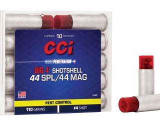 CCI Ammunition Big 4 Shotshell .44 SPL/.44 Mag 110-Grain 4 Shot 10-Rounds