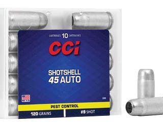 CCI Ammunition Pest Control .45 ACP 120-Grain Shotshell 9 Shot 10-Rounds
