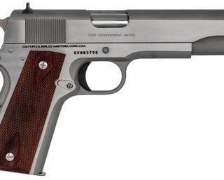 Colt Firearms 1911 Government Stainless .45 ACP 5" Barrel 7-Rounds Rosewood Grip