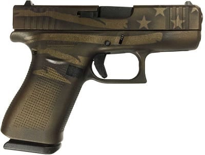 Glock 19 Gen 5 Midnight Bronze Battleworn Flag 9mm 4.02" Barrel 15-Rounds
