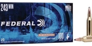 Federal PowerShok .243 Win Ammo 100 Grain 20-Rounds JSP