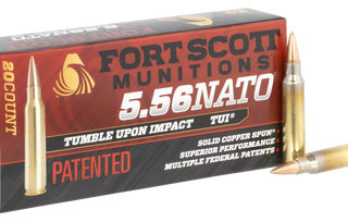 Fort Scott Munitions TUI Brass 5.56 Ammo 55-Grain 20-Rounds SCS