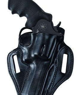 Galco Combat Master Right Hand Belt Holster for S&W K Frame 4" Revolvers Tan