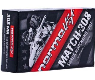 Norma Ammunition Match .308 Win 168-Grain 20-Rounds FMJ