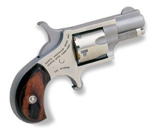 North American Arms Mini-Revolver Stainless .22 Mag 1.125" Barrel 5-Rounds Lanyard Ring