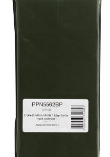 PPU Mil-Spec Brass 5.56 NATO 62-Grain 200-Rounds FMJBT