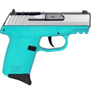 SCCY CPX-2 Turquoise/Stainless 9mm 3.1" Barrel 10 Rounds Optics Ready