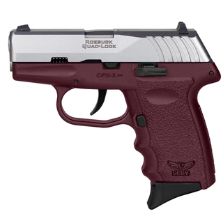 SCCY CPX-3 Crimson .380 ACP 3.1" Barrel 10-Rounds 3-Dot Sights