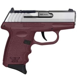 SCCY CPX-3 Crimson/Stainless 380 ACP 3.1" Barrel 10 Rounds Optics Ready