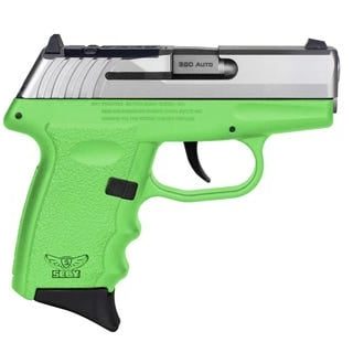 SCCY CPX-3 Lime/Stainless 380 ACP 3.1" Barrel 10 Rounds Optics Ready