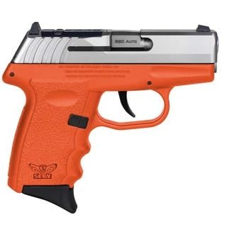 SCCY CPX-3 Orange/Stainless 380 ACP 3.1" Barrel 10 Rounds Optics Ready
