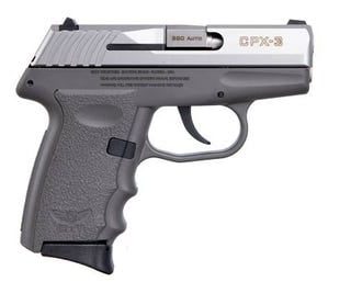 SCCY CPX-3 Gray .380 ACP 3.1" Barrel 10-Rounds 3-Dot Sights