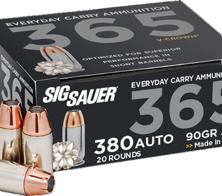 Sig Sauer Elite Performance V-Crown Nickel .380 ACP 90-Grain 20-Rounds JHP