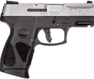 Taurus G2C Pistol Stainless/Black 9mm 3.2" Barrel 10-Rounds Includes 2 Magazines