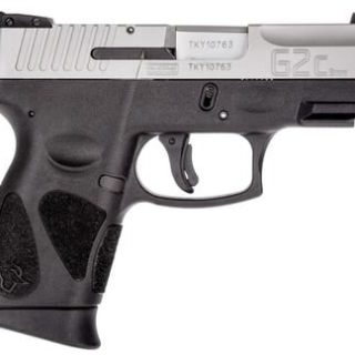 Taurus G2C Pistol Black/Stainless 9mm 3.2" Barrel 12-Rounds Includes 2 Magazines