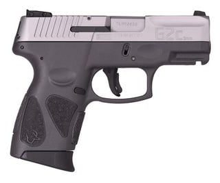 Taurus G2C Pistol Stainless/Gray 9mm 3.25" Barrel 12-Rounds Includes 2 Magazines