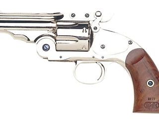 Taylors and Co Schofield Top Break Nickel .44-40 5" Barrel 6-Rounds Fixed Sights