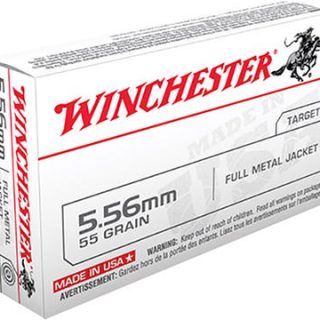 Winchester USA Brass 5.56 NATO 55-Grain 20-Rounds FMJ