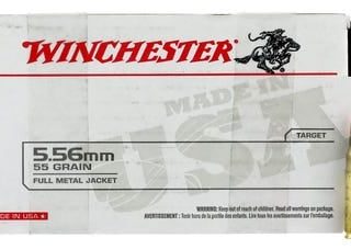 Winchester USA White Box Brass 5.56 NATO 55-Grain 150-Rounds FMJ