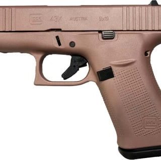 Glock 43X Rose Gold 9mm 3.41" Barrel 10-Rounds Fixed Sights