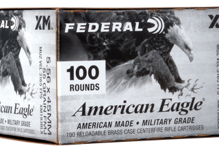 Federal American Eagle Brass 5.56NATO 55-Grain 100-Rounds FMJBT