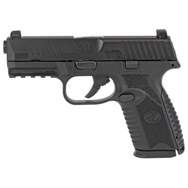 FN America, FN 509, Semi-automatic, Striker Fired, Mid Size, 9MM, 4" Barrel, Polymer Frame, Black Finish, 2-15Rd Magazines, 3 Dot Sights, Non-Manual Safety