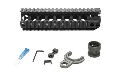 BCM Gunfighter Quad Rails Black 8-inch