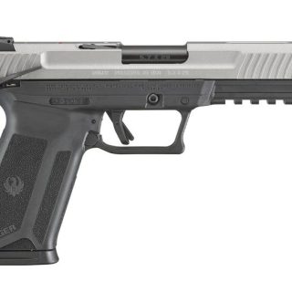 Ruger-57 Silver 5.7x28mm 4.9" Barrel 20-Rounds Ambidextrous Safety