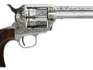 Taylors and Co 1873 Cattleman Stainless .357 Mag 5.5" Barrel 6-Rounds Photo Engraved