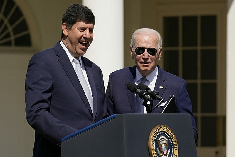 ATF Director Steve Dettelbach and Joe Biden