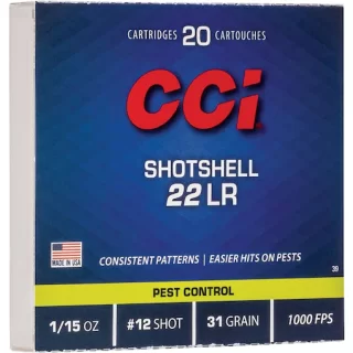 CCI Shotshell 22LR Ammo 31 Grain Lead Shot - Fast Ship for sale