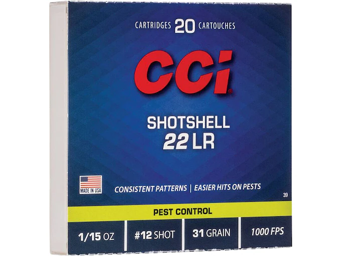 CCI Shotshell 22LR Ammo 31 Grain Lead Shot - Fast Ship for sale