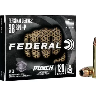 Federal Personal Defense Punch 38 Special +P Ammo 120 Grain Jacketed Hollow Point 200 for sale