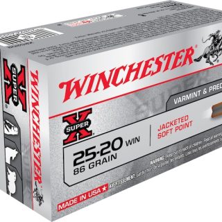 New Winchester Super X 25-20 WCF Ammo 86 Grain Jacketed Soft Point Box of 50 for sale