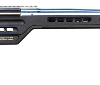 MasterPiece Arms 6CMPMRRHBLKPBA PMR  6mm Creedmoor 10+1 24″ Stainless Steel Polished Black Aluminum Black V-Bedded BA Hybrid Chassis Stock Right Hand