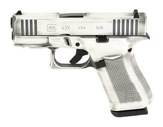 Glock 43X 9mm 10rd White Cerakote